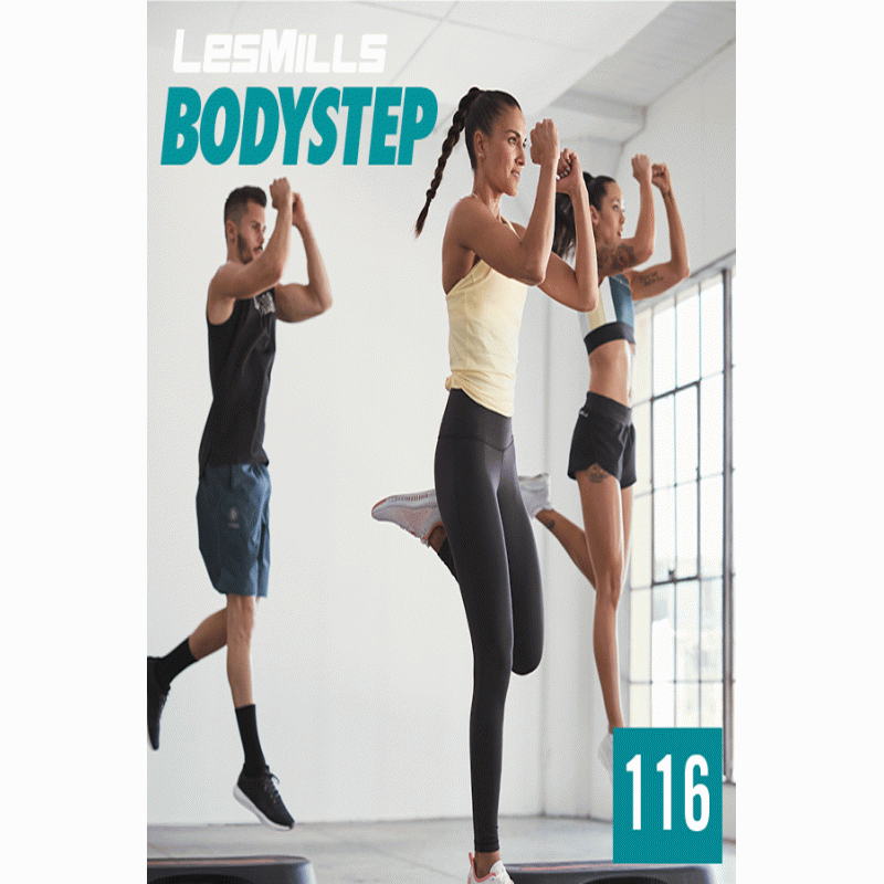 [Hot Sale]2019 Q2 LesMills Routines BODY STEP 116 DVD + CD + waveform graph